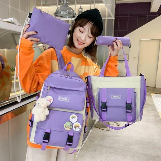4 pcs nylone bag set for girls