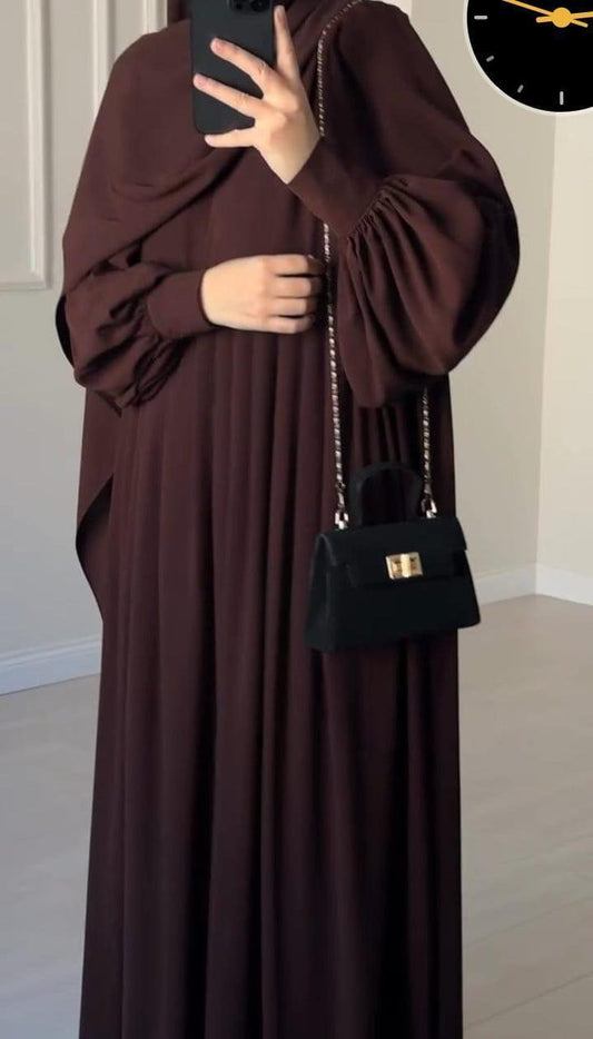 Georgette plain full abaya