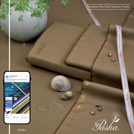 Men's unstitched Cotton plain suit