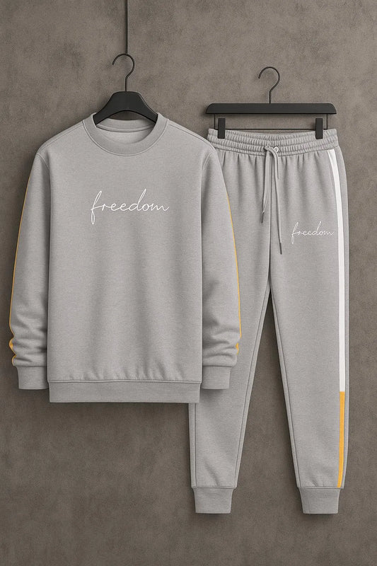 2_pcs mens dry fit printed tracksuit