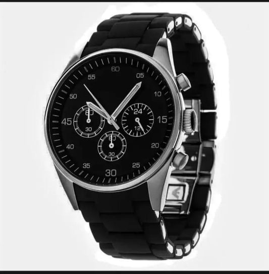 Men's movement : Quartz water resistant watch ( stainless steel )