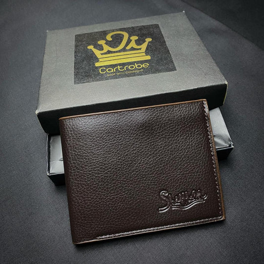 Men's PU Leather wallet with ( 6 card holder pockets )
