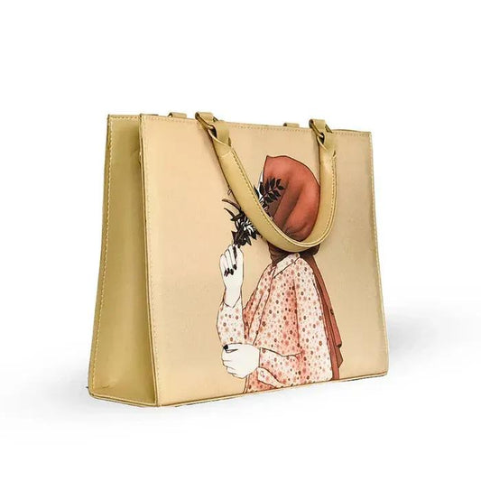 Women's Canva printed tote bag