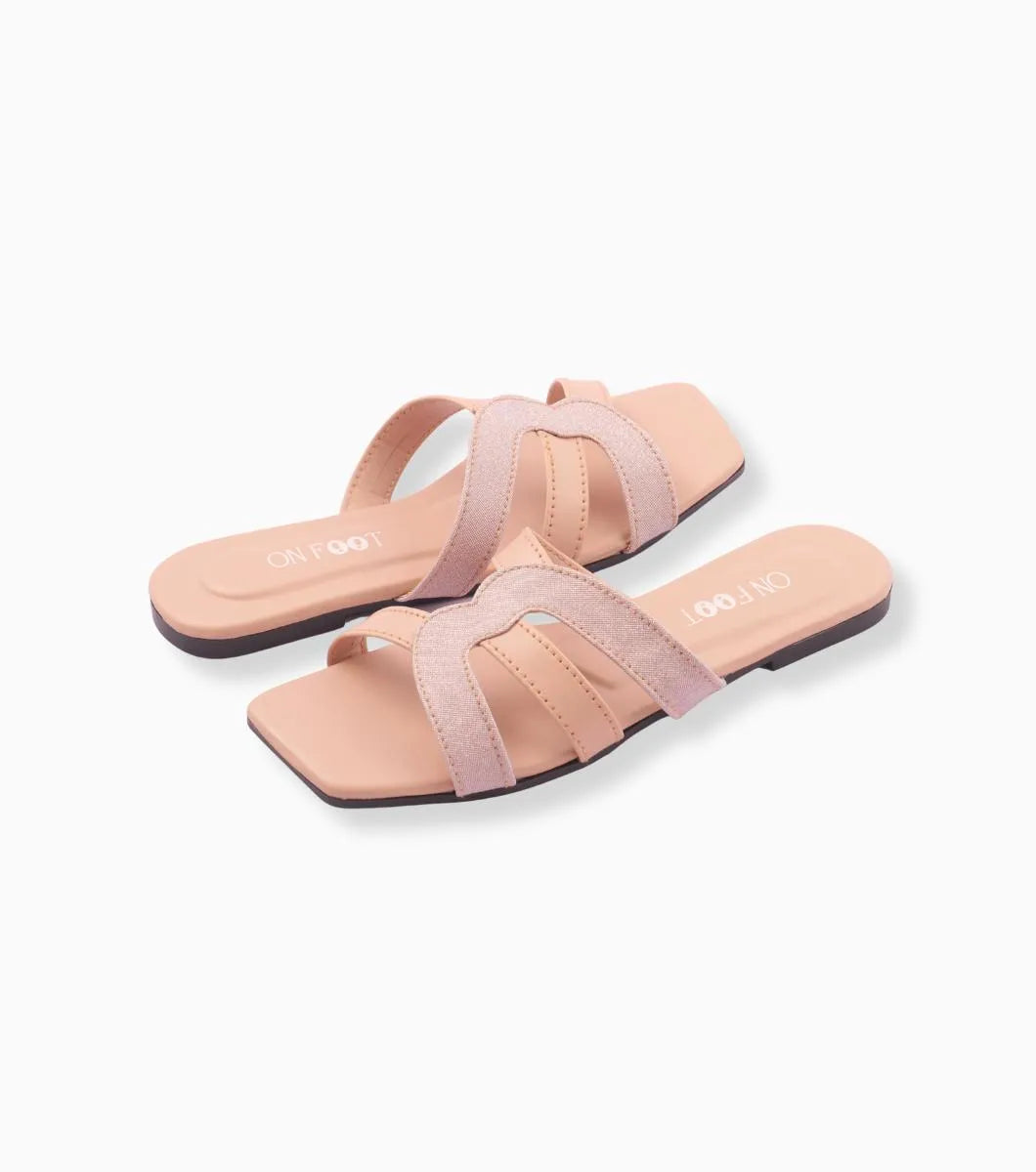 Shiny slippers