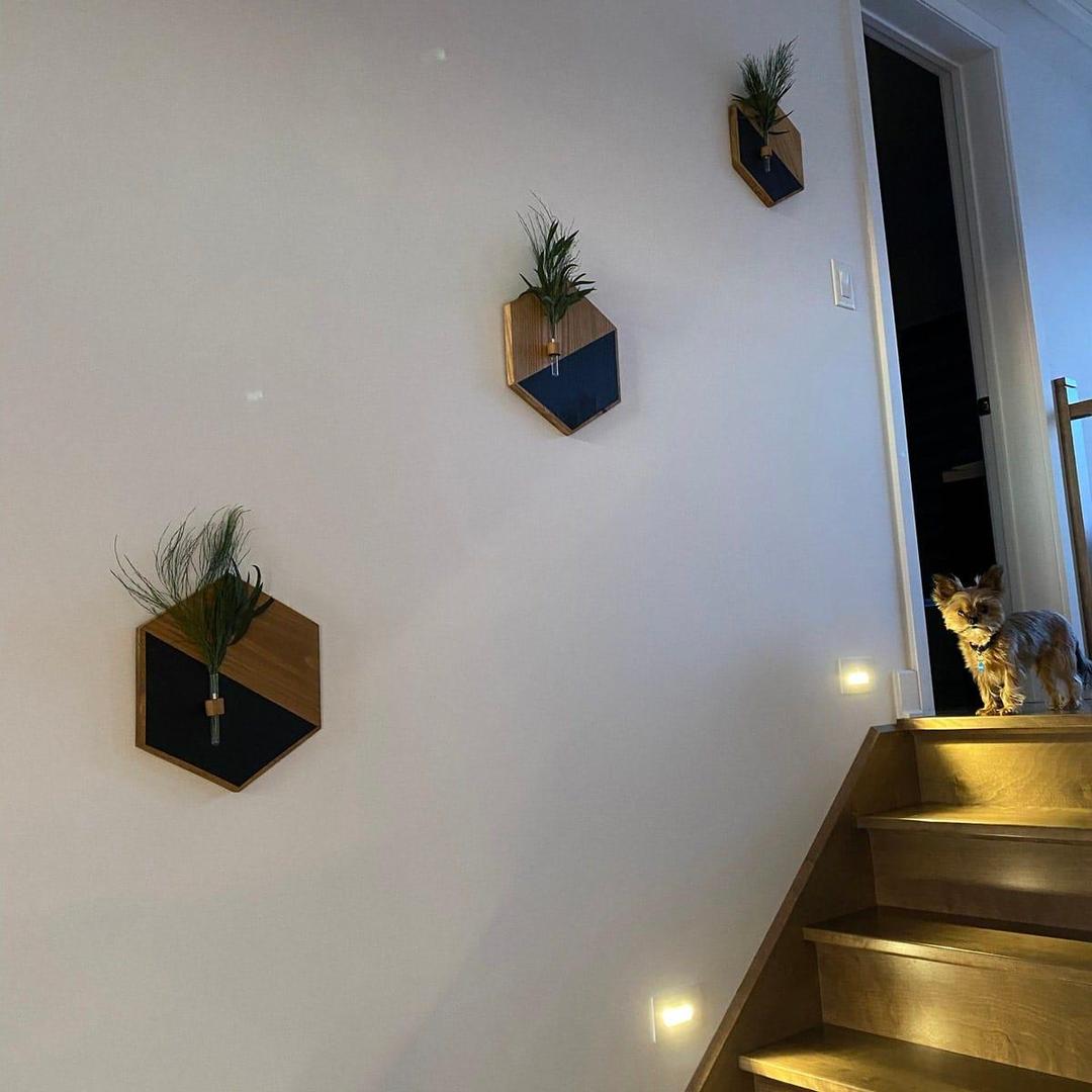 2 PCs Mdf wood planter - stylish greenery accent for your home