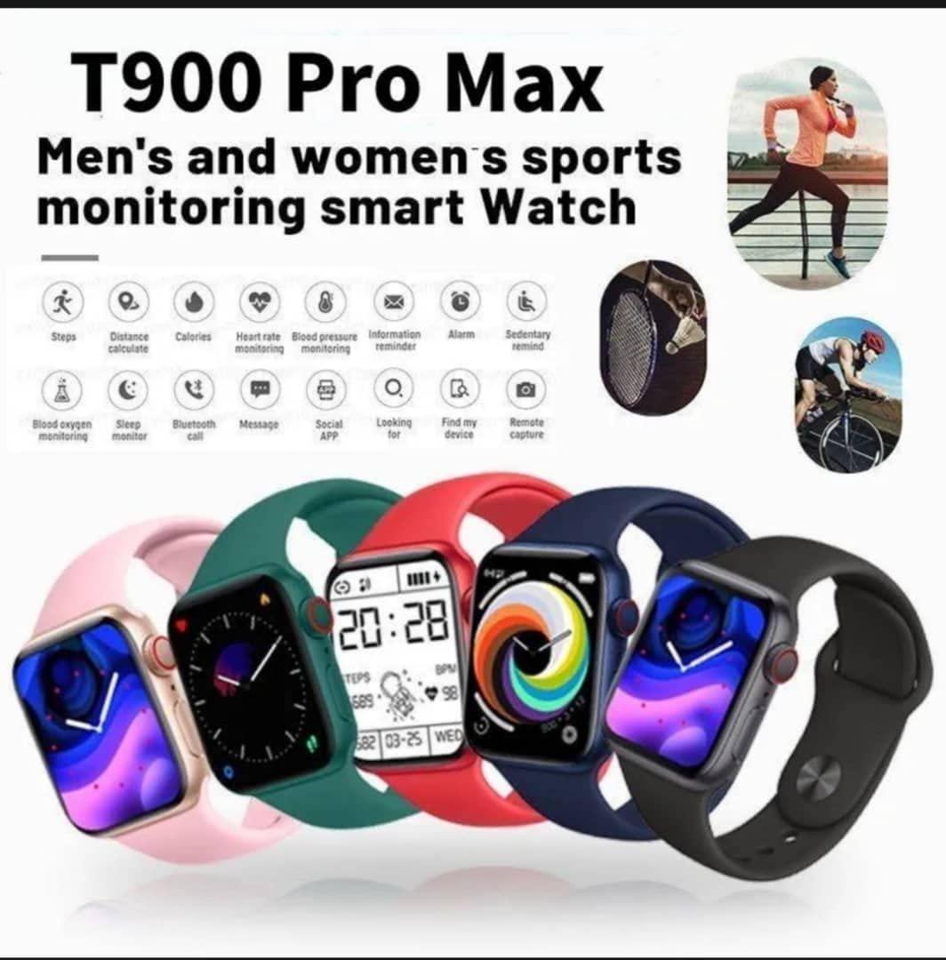 Stylish smart watch 1_pc silicon fitness tracker in black red and multicolor