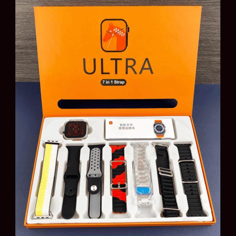 Ultra smart watch with (7) multi color strap