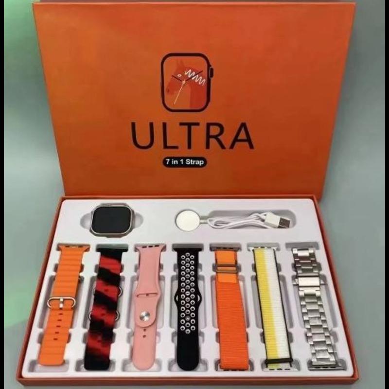 Ultra smart watch with (7) multi color strap