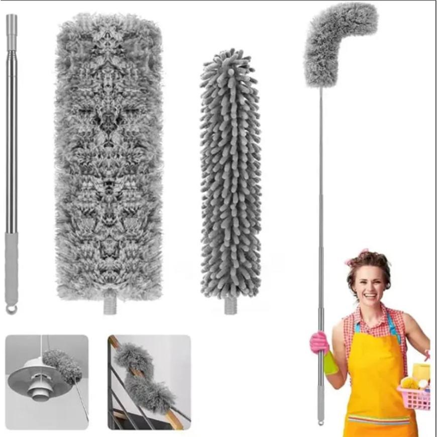 Microfiber duster extendable with 2m extra long handle