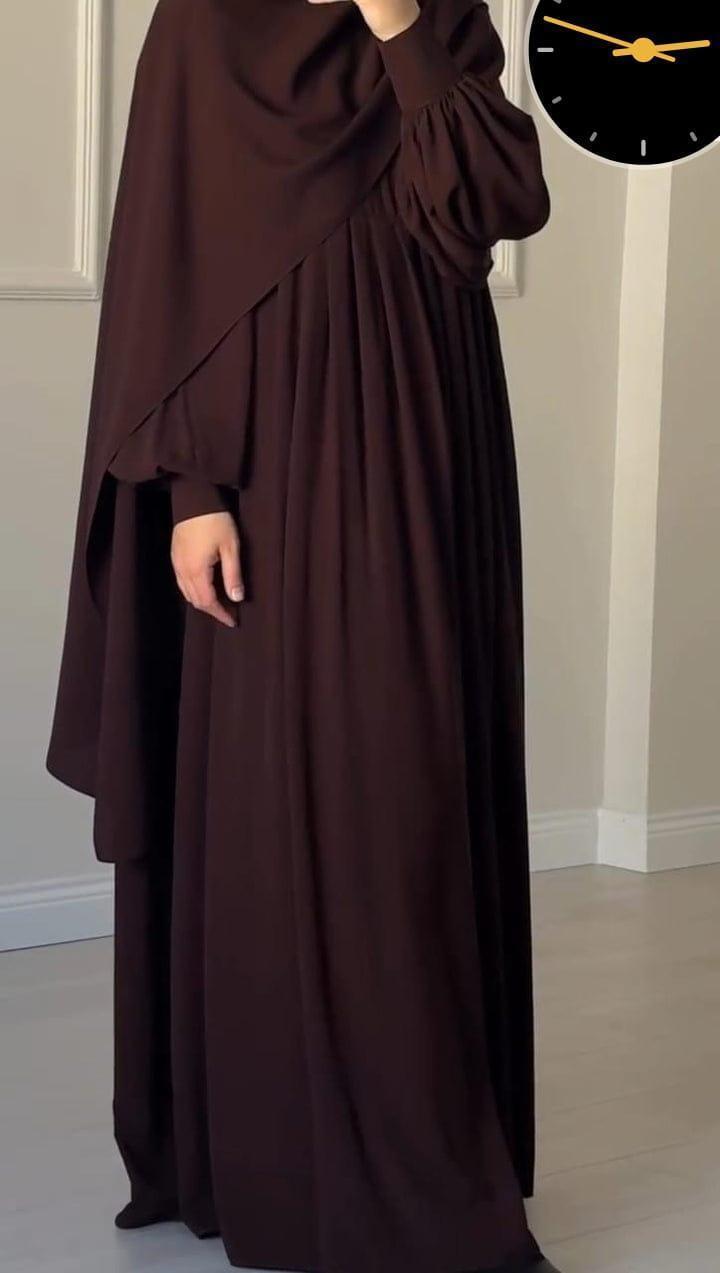 Georgette plain full abaya