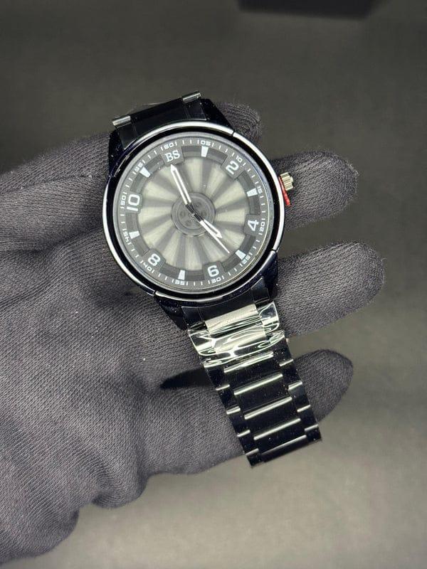 Stainless steel spinning watch with box