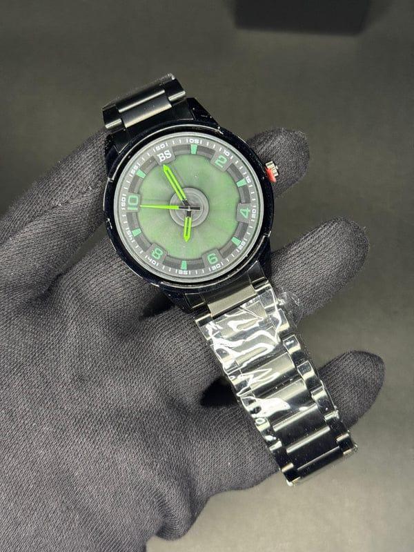 Stainless steel spinning watch with box