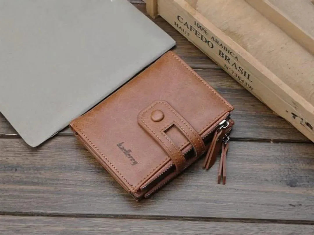 Men's leather trifold wallet (premium crafted)