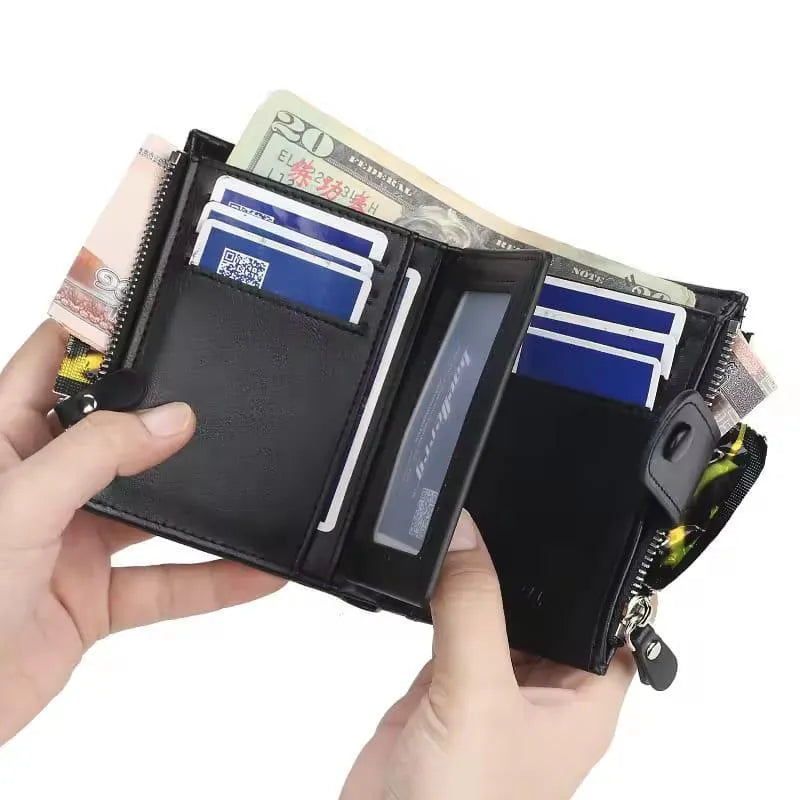 Men's leather trifold wallet (premium crafted)