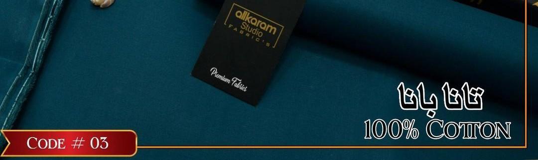 Men's unstitched cotton plain suit