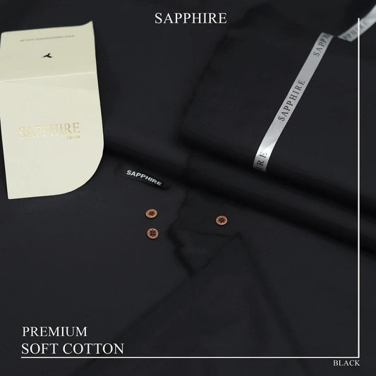 Men's unstitched cotton plain suit