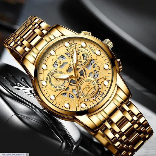 Stainless steel ( men's watch ) with quality machinery