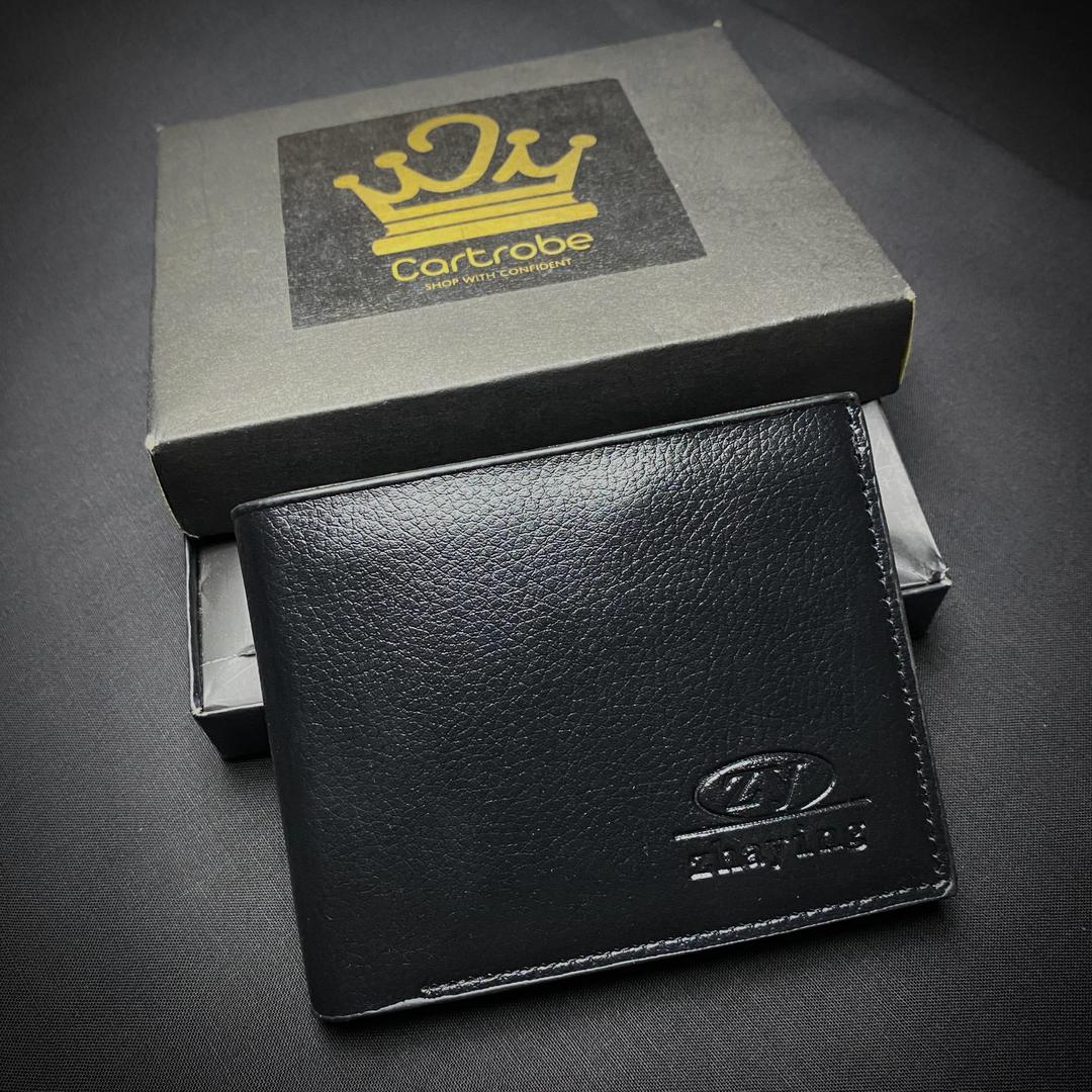 Men's PU Leather wallet with ( 6 card holder pockets )