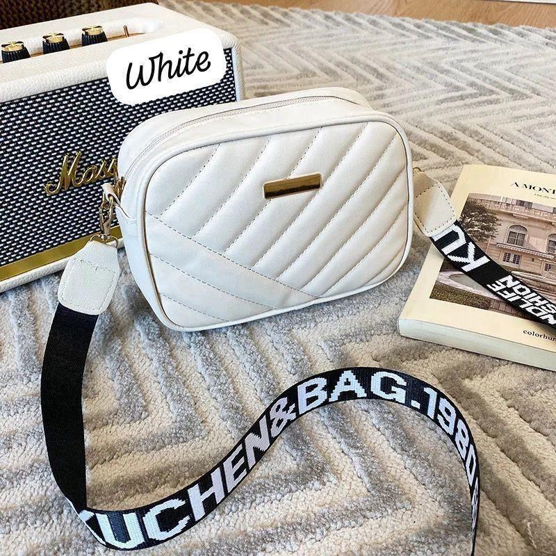 Chic women's 1 PC multicolor leather crossbody bag