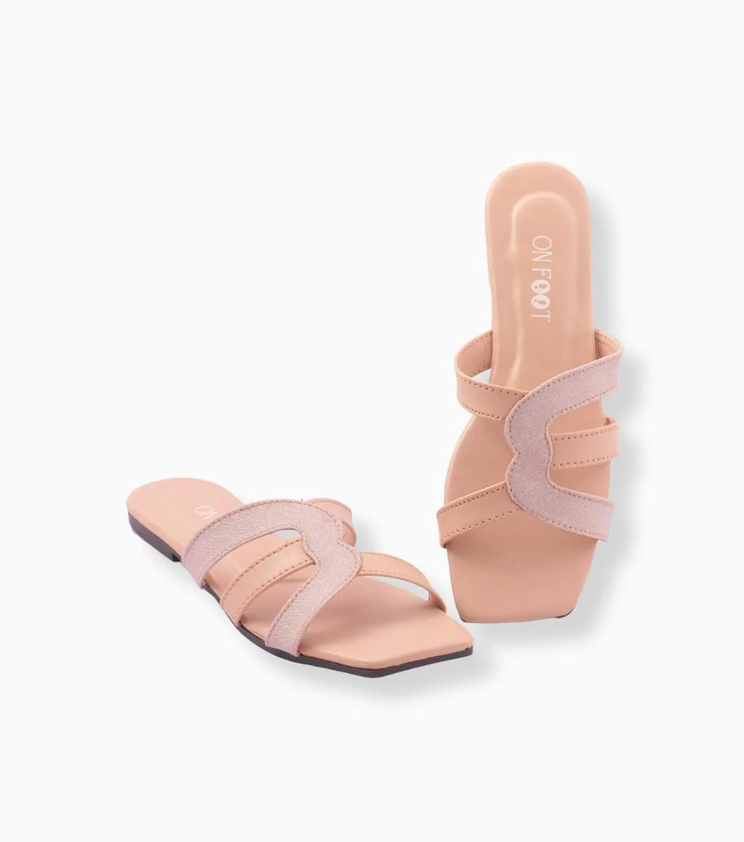 Shiny slippers